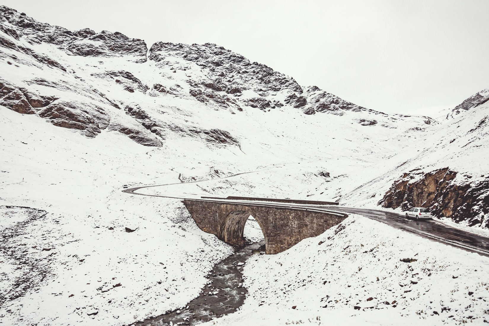 Le pont sous l'Iseran