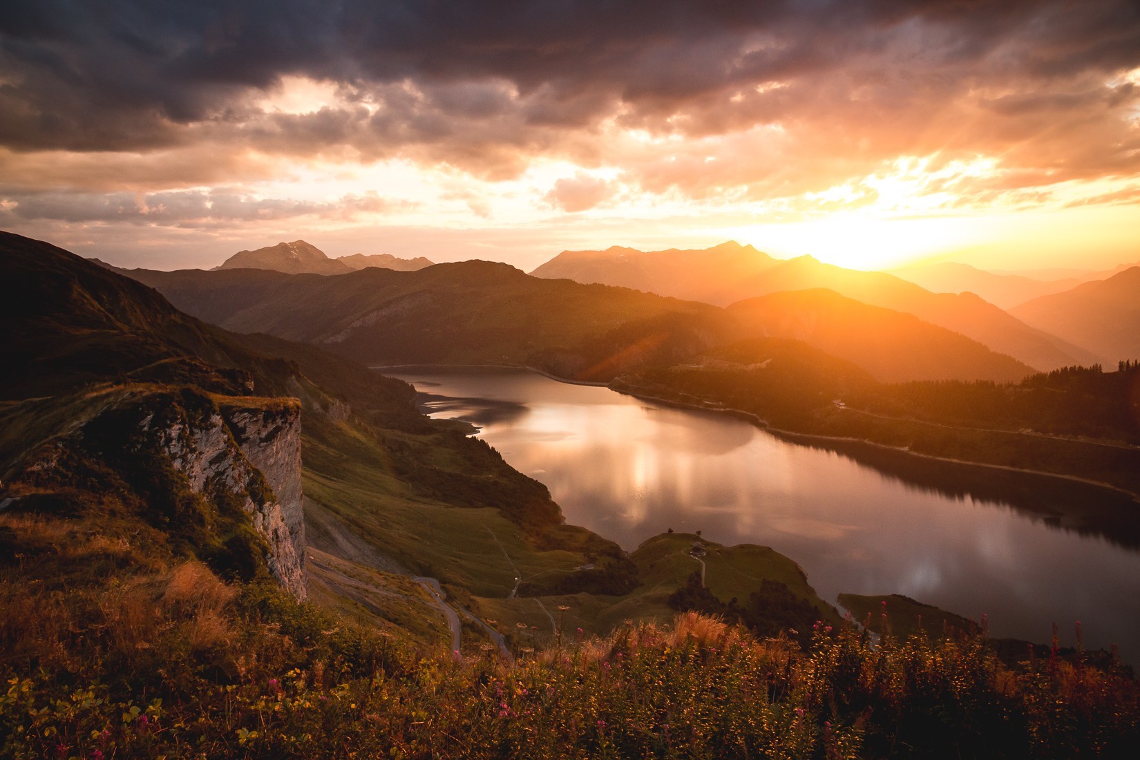 Le lac de Roselend