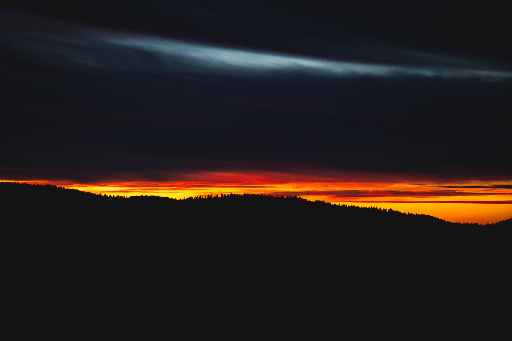 Coucher de soleil sur le Vercors