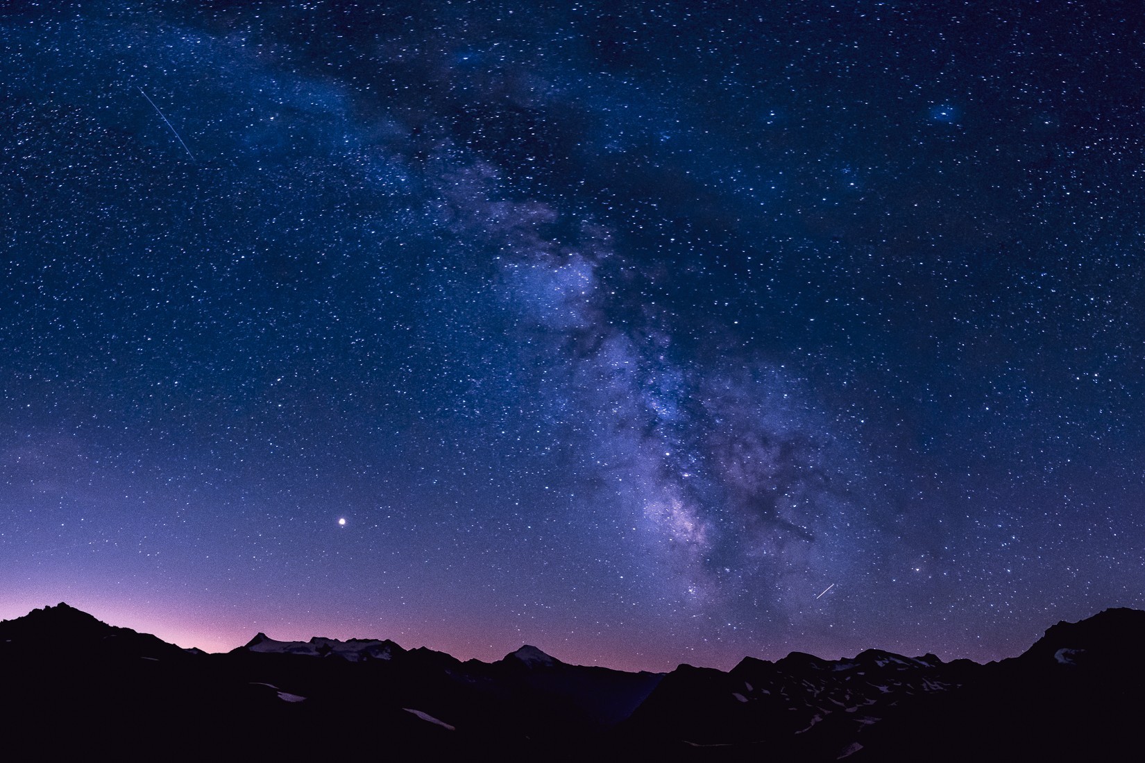 La voie lactée depuis le col de l'iseran