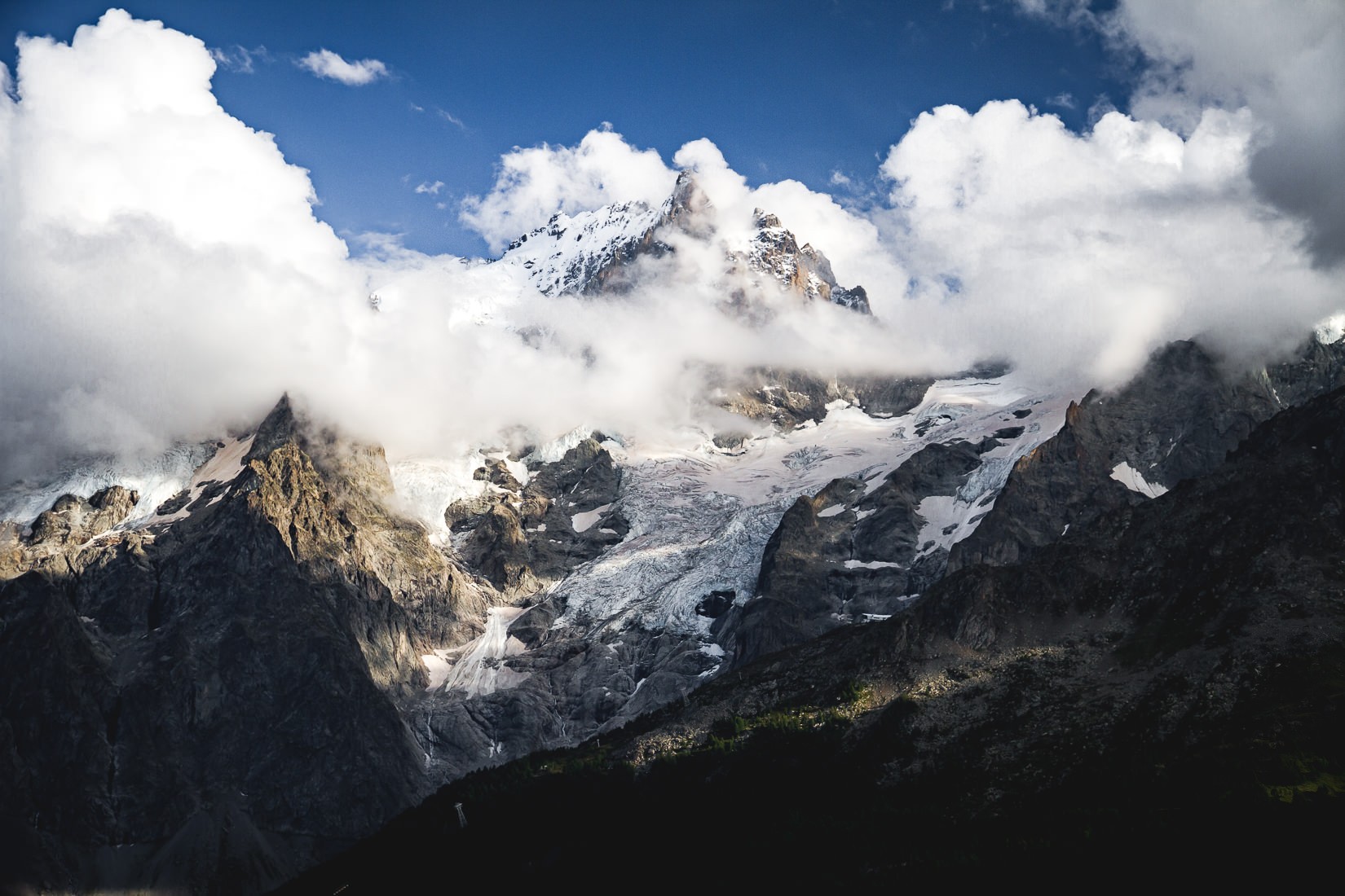 Les écrins depuis La Grave