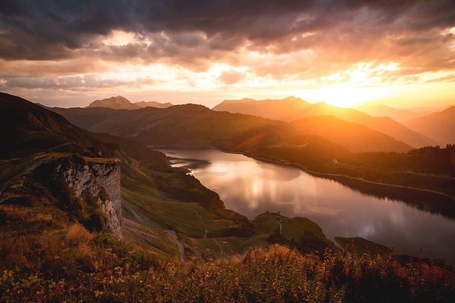 Le lac de Roselend